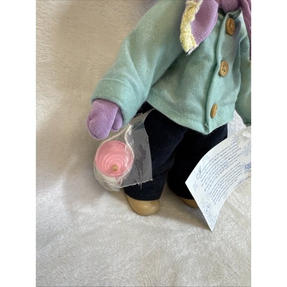 Rare Precious Moments "Sugar Town" Vinyl Boy Doll With Paint Can And Tag - Picture 5 of 12